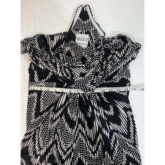 Misa Dress Womens Sz XS Domino Style# SADR5205 Spaghetti Strap Halter Disco Y2K - Picture 5 of 8